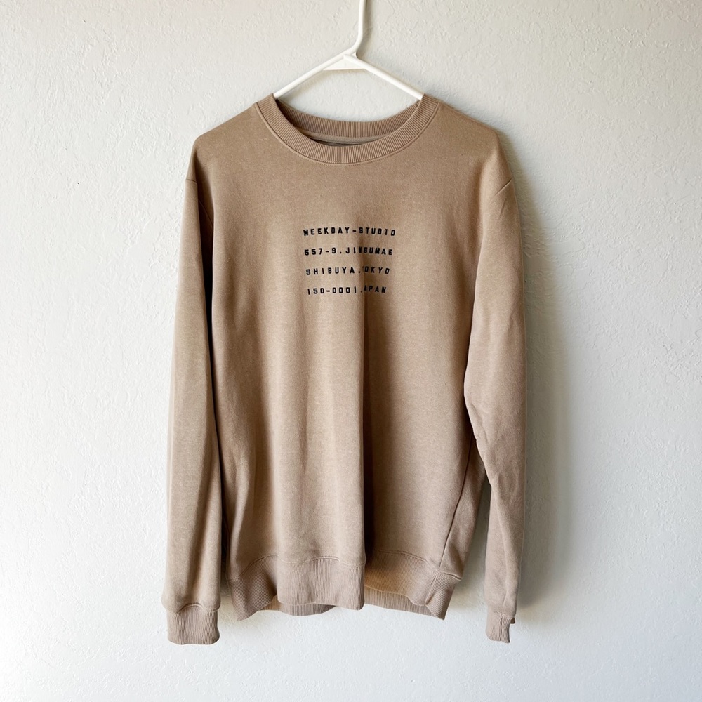 Cotton On Graphic Crewneck Sweatshirt Tan Men’s M